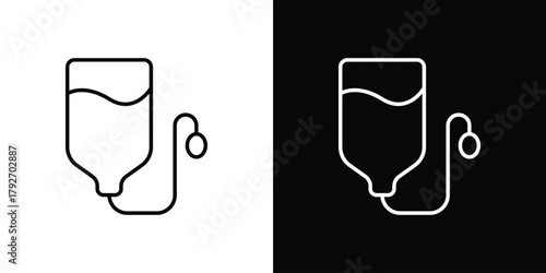 IV icons. Editable Stroke. logotype design concept