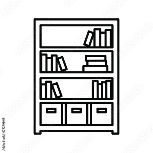 Microwave oven illustration, a common kitchen appliance for heating food