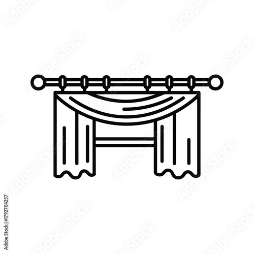 Vegetable peeler, essential kitchen tool for preparing food, simple line art