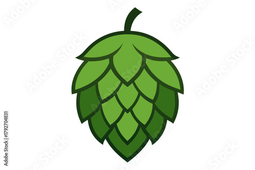 green apple isolated on white background