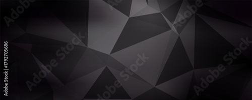 Dark Black vector abstract polygonal template. Glitter abstract illustration with an elegant design. A completely new template for your business design.