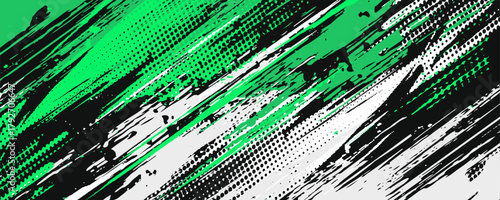 Dynamic sports themed background with geometric shapes and vibrant green. High quality sport background with trendy style, perfect for sports events, poster, banner