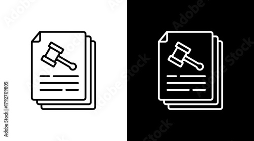 Regulation Files  White Icon Set Design