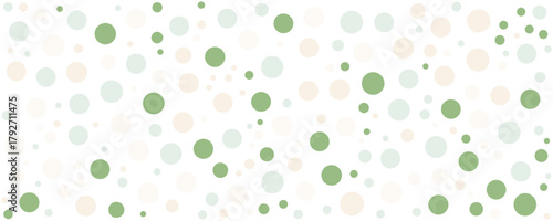 Light Green vector seamless layout with circle shapes. Glitter abstract illustration with blurred drops of rain. Pattern can be used for futuristic