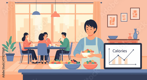 Healthy Nutrition And Active Lifestyle In The Modern Family Setting