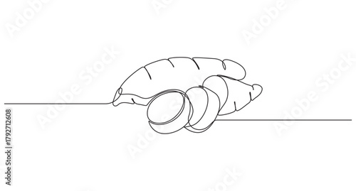 Continuous Line Drawing of Sweet Potatoes,Sweet Potato Vegetable continuous single line art drawing vector illustration,
