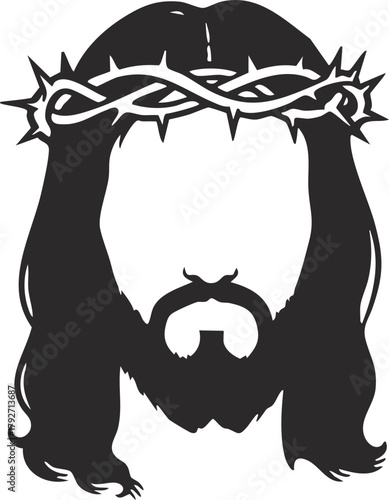 Jesus with Crown of Thorns – Symbol of Suffering