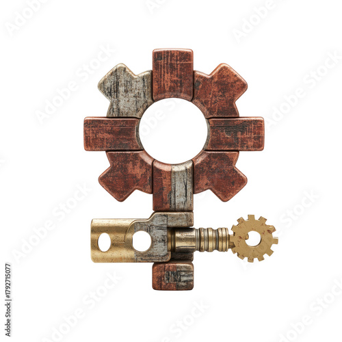 Steampunk Venus Symbol Mechanical Gear
