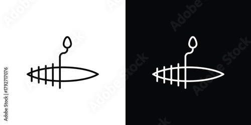 Suture icons. Editable Stroke. logotype design concept