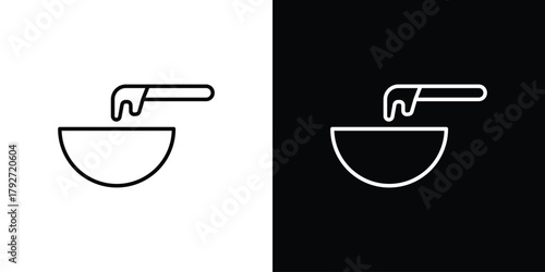 Wax icons. Editable Stroke. logotype design concept