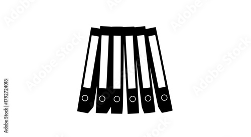 Several office folders 