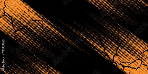 orange black brush Car sticker wrap pattern banner abstract sporty lines black orange color combination grunge brush pattern racing motorsport design.