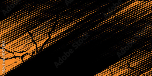 orange black brush Car sticker wrap pattern banner abstract sporty lines black orange color combination grunge brush pattern racing motorsport design.