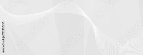 White waves flowing lines subtle geometric abstract background minimal