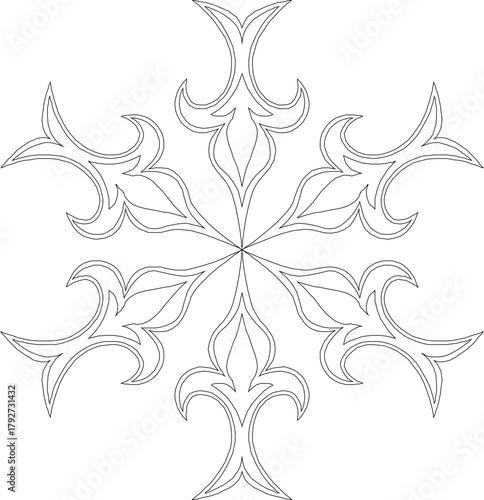 sketch vector illustration silhouette design icon symbol ornament decoration decoration mandala rosette abstract modern classic vintage ethnic traditional 