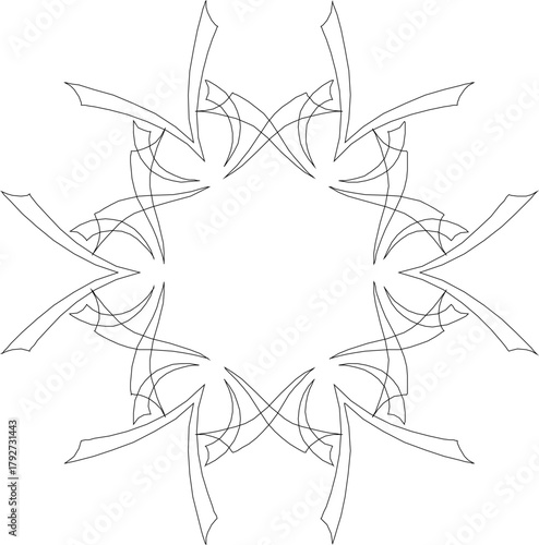 sketch vector illustration silhouette design icon logo symbol ornament decoration decoration mandala rosette abstract modern classic vintage ethnic traditional.