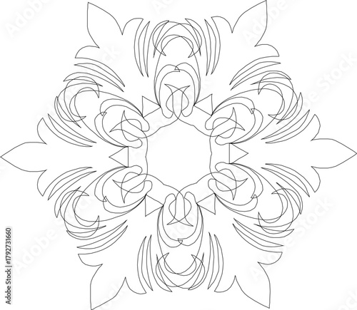 sketch vector illustration silhouette design icon logo symbol ornament decoration decoration mandala rosette abstract modern classic vintage ethnic traditional 