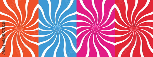 Vector Swirl Wavy Spiral Background. Radial Line Warp Bg. Swirl Groovy Psychedelic Spiral Pattern. Abstract Spiral Psychedelic Patterns. Vector Twirl Vortex Background. Vector EPS Illustration Design.