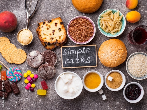 Unhealthy Simple Carbohydrates: Sugar, Sweets, and Processed Foods Composition