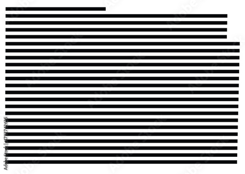 Symbol Map of the County Jasper (Missouri, US) showing the County with a few black horizontal lines