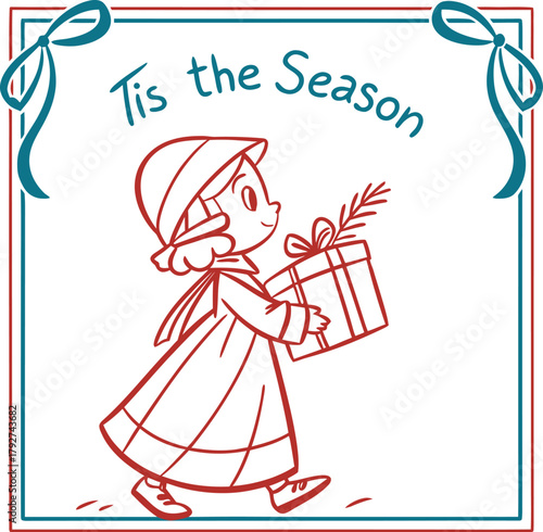 Christmas Frame Hand-drawn SVG