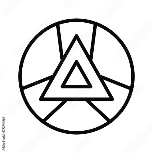 Black and white icon of an event schedule or party agenda list