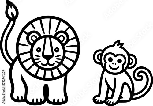 coloring page lion