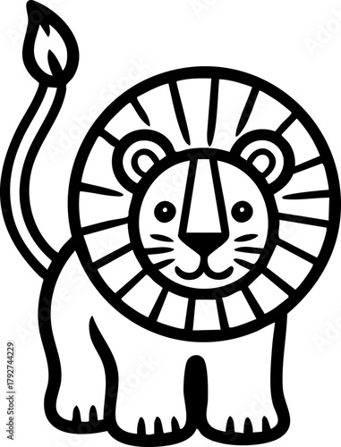 lion head vector