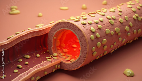 Cross-section of Atherosclerotic Artery with Plaque