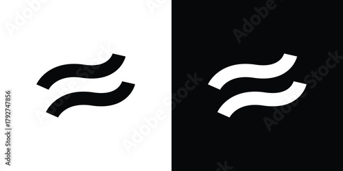 Approximately equal icon flat design. Modern style in black color.