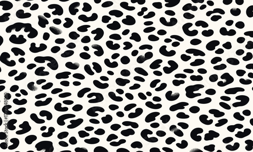 Realistic white leopard fur pattern texture vector with seamless camouflage background perfect for fashion textiles, wallpaper designs, and home decor.