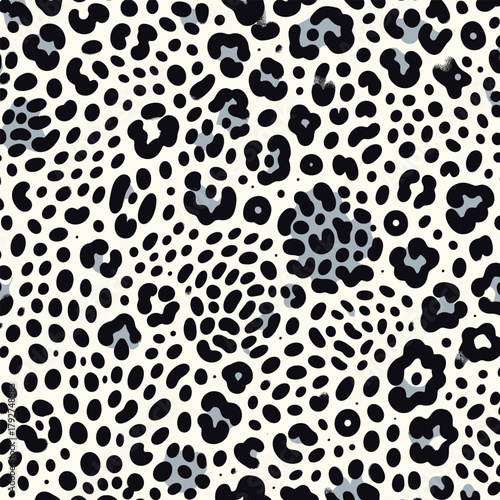 White leopard fur pattern texture vector with camouflage background ideal for decorative wallpapers, fashion prints, and home decor projects.
