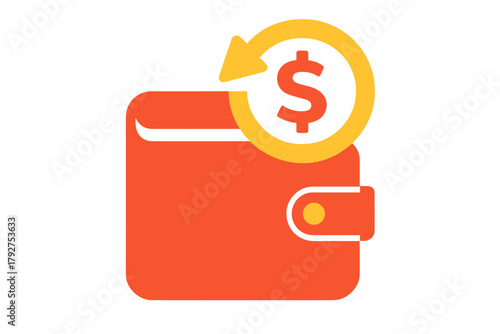 Soft shape cashback lemon cherry vector detail white purse icon clarity geometric