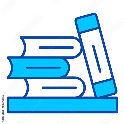 Library Blue Icon