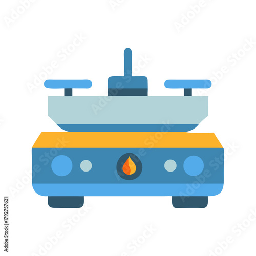 Modern blue and orange wax warmer home aromatherapy diffuser