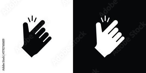 Easy to use icon flat design. Modern style in black color.