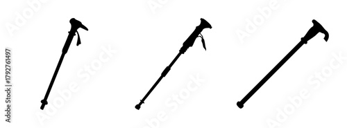 Trekking poles hiking sticks nordic walking poles adjustable collapsible lightweight equipment for outdoors