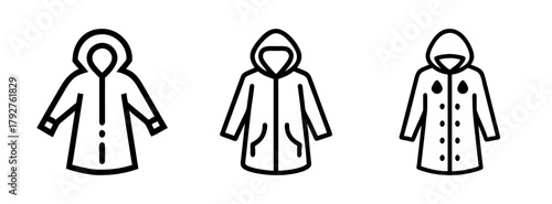 Explore raincoat styles: hooded, buttoned, and pocketed raincoats for women and men fashion trends