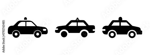 Cartoon car vector illustration set for kids transportation design and creative projects use ninety