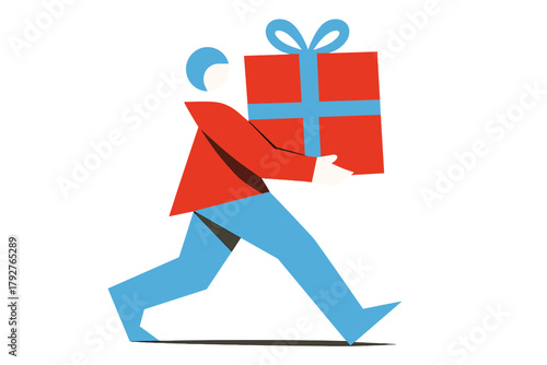 Minimal elements bold man white key cool soft vector abstraction gift geometric