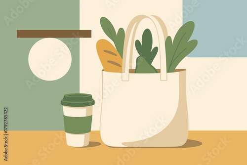 Icon cohesive numbers eco characters no tote geometric letters vector bubbles cup