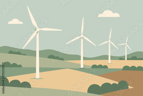 Icon vector letters blue soft eco geometric illustration multiple hedges labels wind