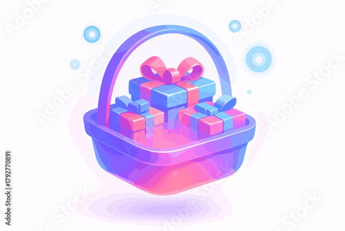 Glossy simple icon тіні d aura luminous compose обʼємні vector illustration reflections