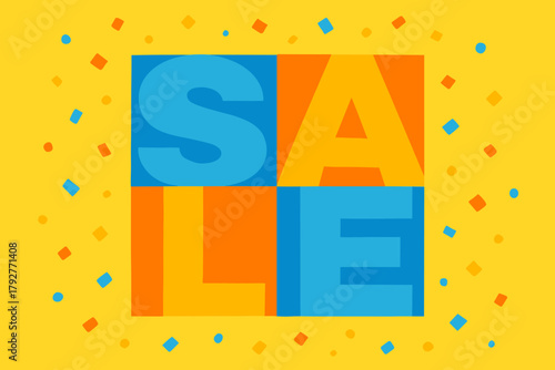 Cool yellow celebration orange structured geometric geometry sale icon bright clear flat