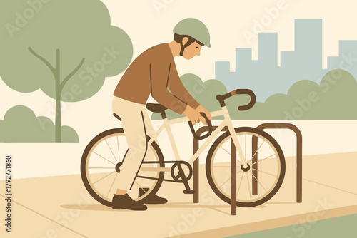 Locking negative no city vector marks rack icon full minimal bike bicycle