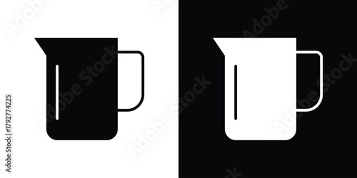 Pitcher icon flat design. Modern style in black color.