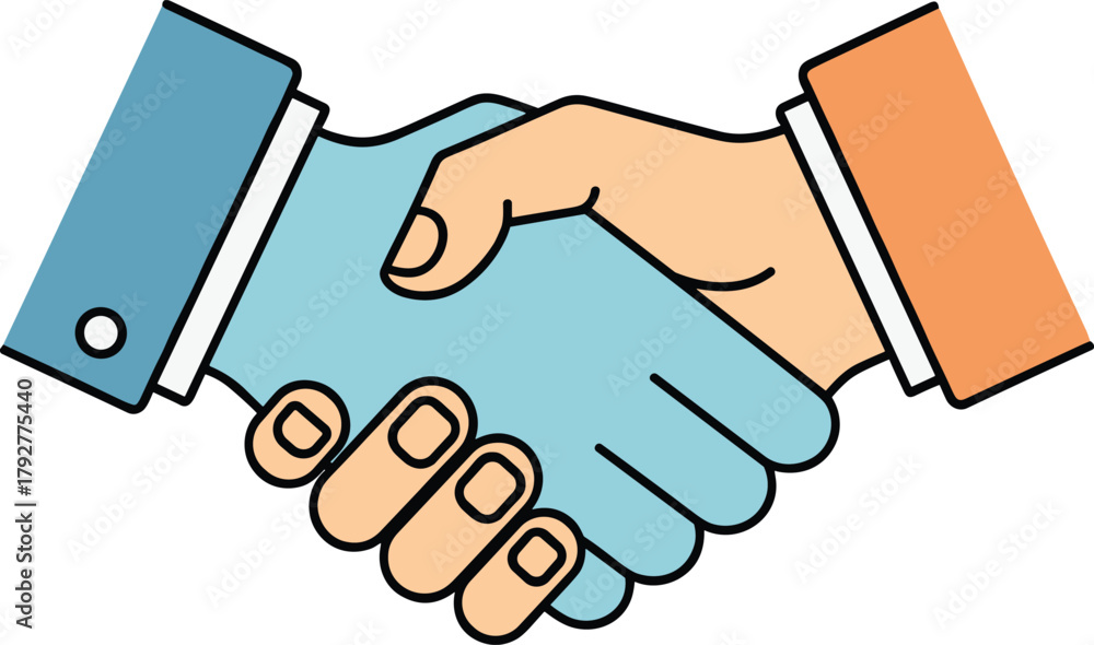 Naklejka premium Business handshake icon