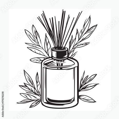 perfume bottle vector illustration