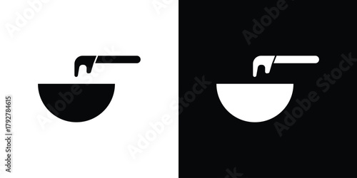 Wax icon flat design. Modern style in black color.