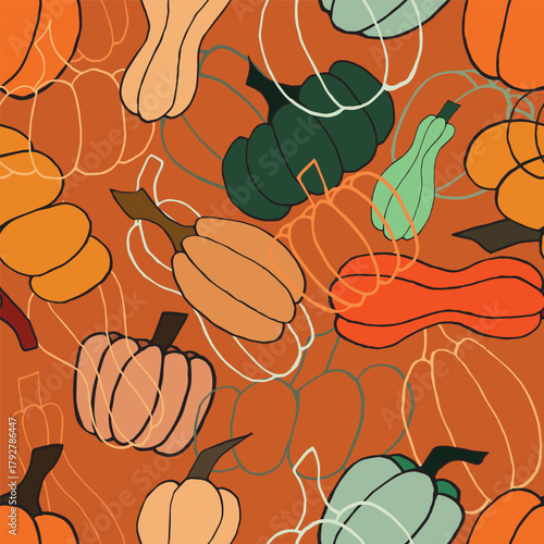 A pumpkin thanksgiving and fall pattern to accompany the celebrations